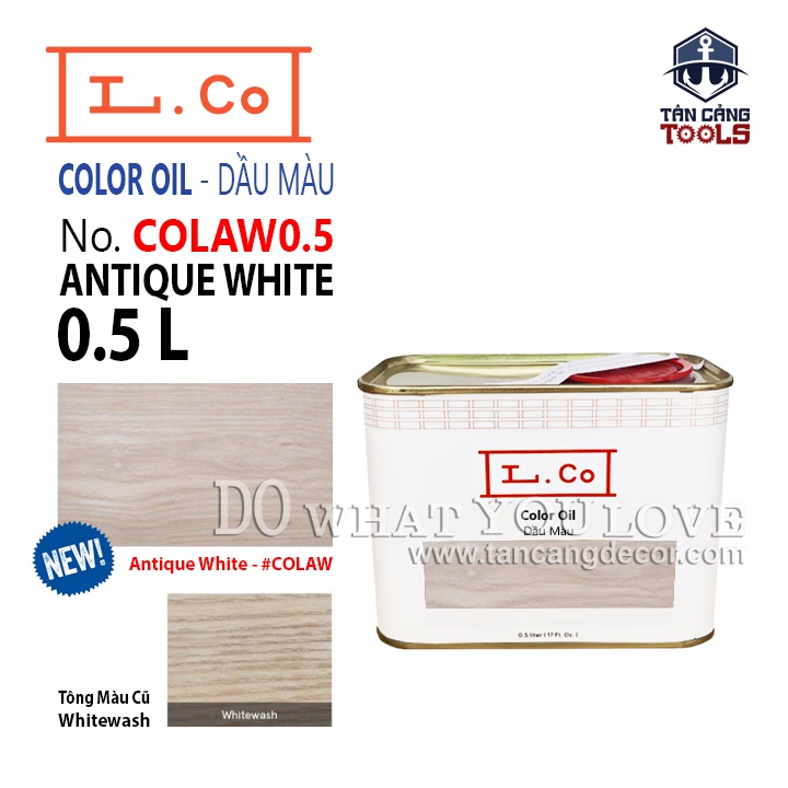 L.Co Dầu Màu – Màu Antique White COLAW ( Nhiều Trọng Lượng ) ( Màu Cũ White Wash )