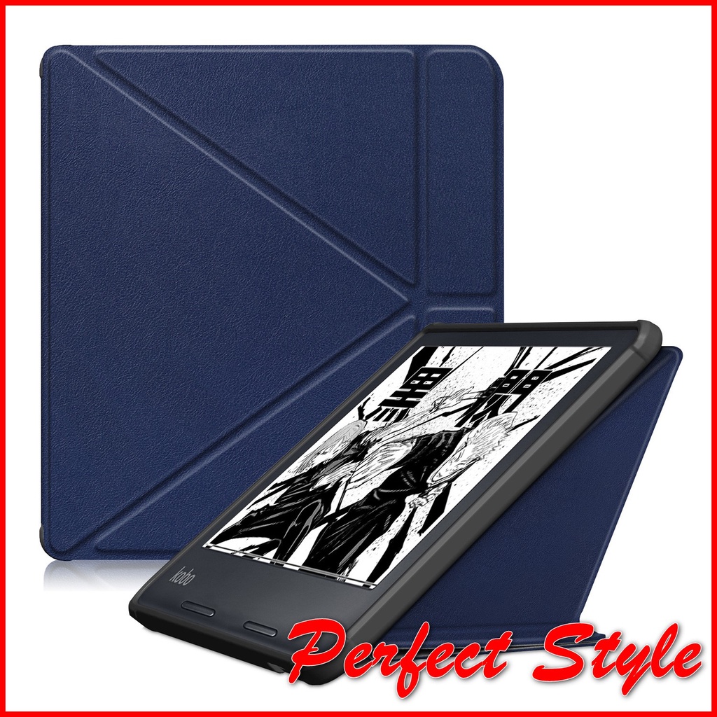 Bao Da Máy Đọc Sách Kobo Libra 2 ( đóng mở màn hình tự động chân gấp đứng tiện dụng )