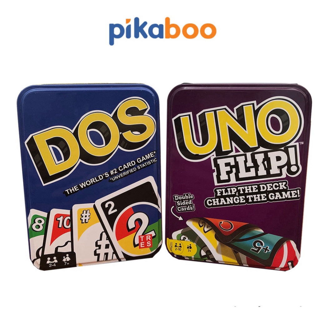 Bộ bài Uno cao cấp Pikaboo 108 lá, chất liệu giấy cứng, tăng khả năng tư duy phán đoán, giúp giải tỏa stress hiệu quả