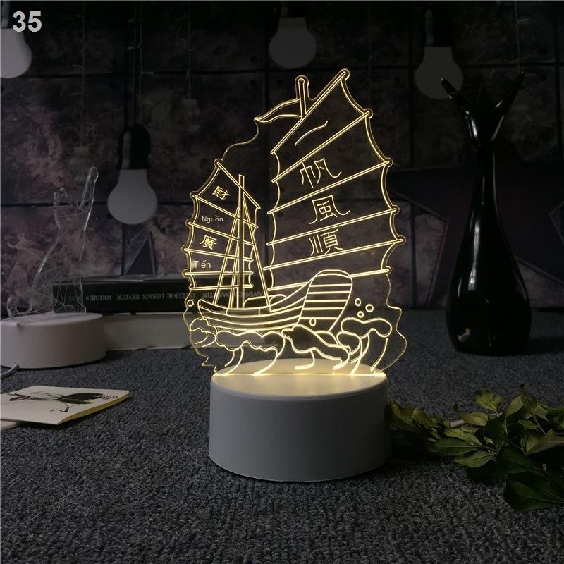 RĐèn ngủ 3D đầu giường quà tặng sinh nhật cho bé gái, bạn cặp đôi sáng tạo, trai ý nghĩa, nhân ngày của mẹ