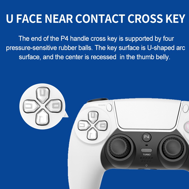 Cần Điều Khiển Không Dây Tay Cầm Chơi Game Bộ Điều Khiển Bluetooth Với Chức Năng Turbo Rocker 3d Cho Ps4 Ps3 Điều Khiển Trò Chơi Rung Kép Không Chậm Trễ Okase