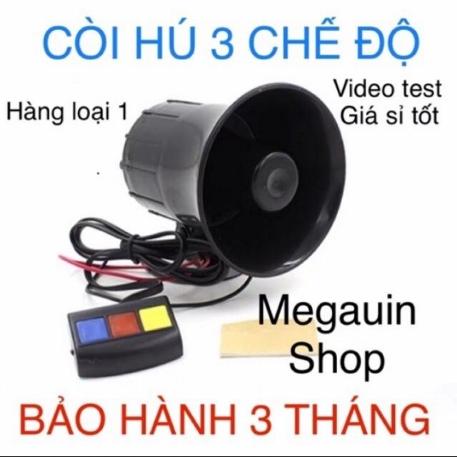 BỘ CÒI HÚ KÊU 3 CHẾ ĐỘ KHÁC NHAU KÊU CỰC TO XE MÁY ÔTÔ XE ĐẠP ĐIỆN