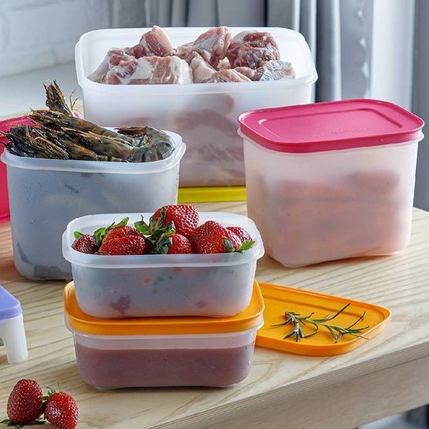 Hộp bảo quản Tupperware Freeship Bộ Hộp Trữ Đông Freezermate thế hệ II, TẶNG KÈM 1 HỘP ĐÔNG