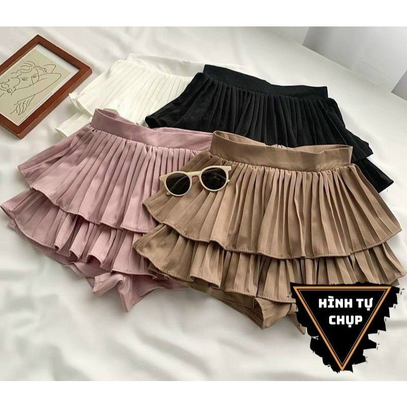 CHÂN VÁY 2 TẦNG DẬP LY BIGSIZE - NHIỀU MÀU