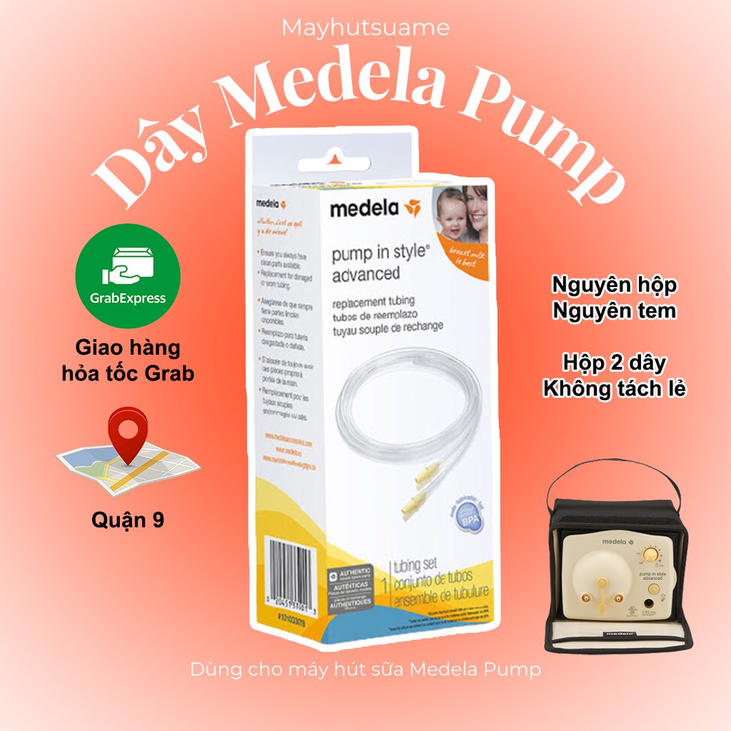 Dây máy hút sữa Medela Pump - Hàng nguyên hộp nguyên tem niêm phong