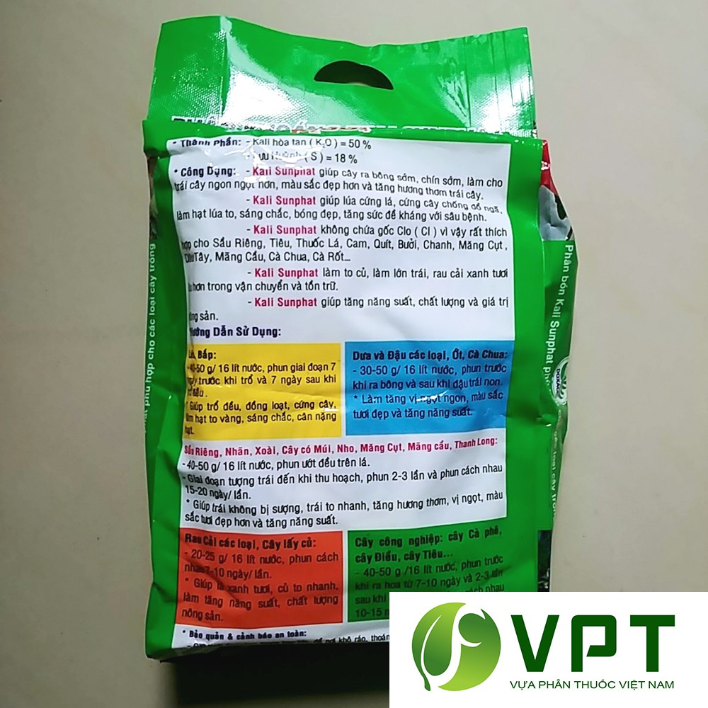 Kali Sulfat – Làm đẹp hoa, lớn hoa, cành dài loại 100g