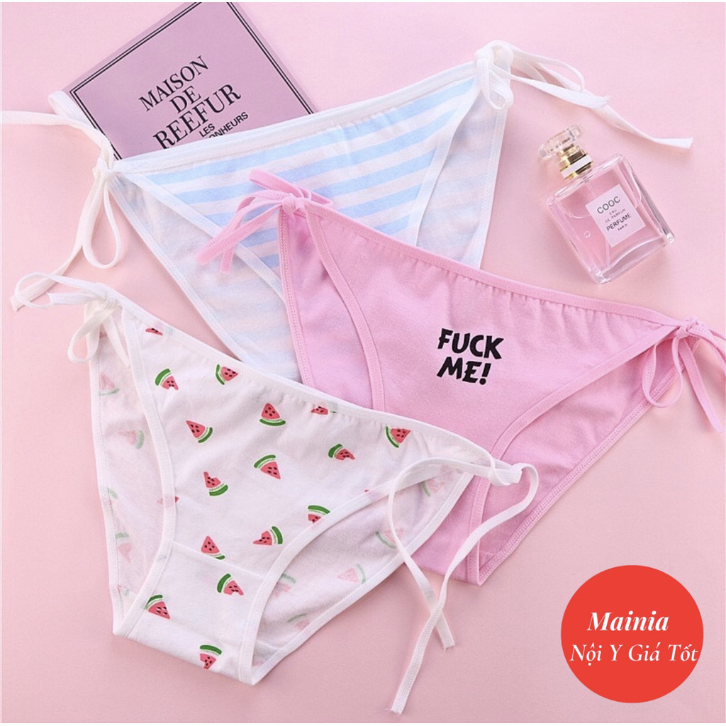 Quần Lót Cotton Buộc Cột Dây 2 Bên Hông F*U*C* K  Me Sexy Quần Chíp Nữ Rẻ Đẹp Loại 1 Mainia Shop | BigBuy360 - bigbuy360.vn