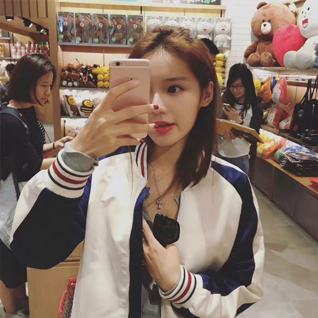 Bomber hồng phối đen | BigBuy360 - bigbuy360.vn