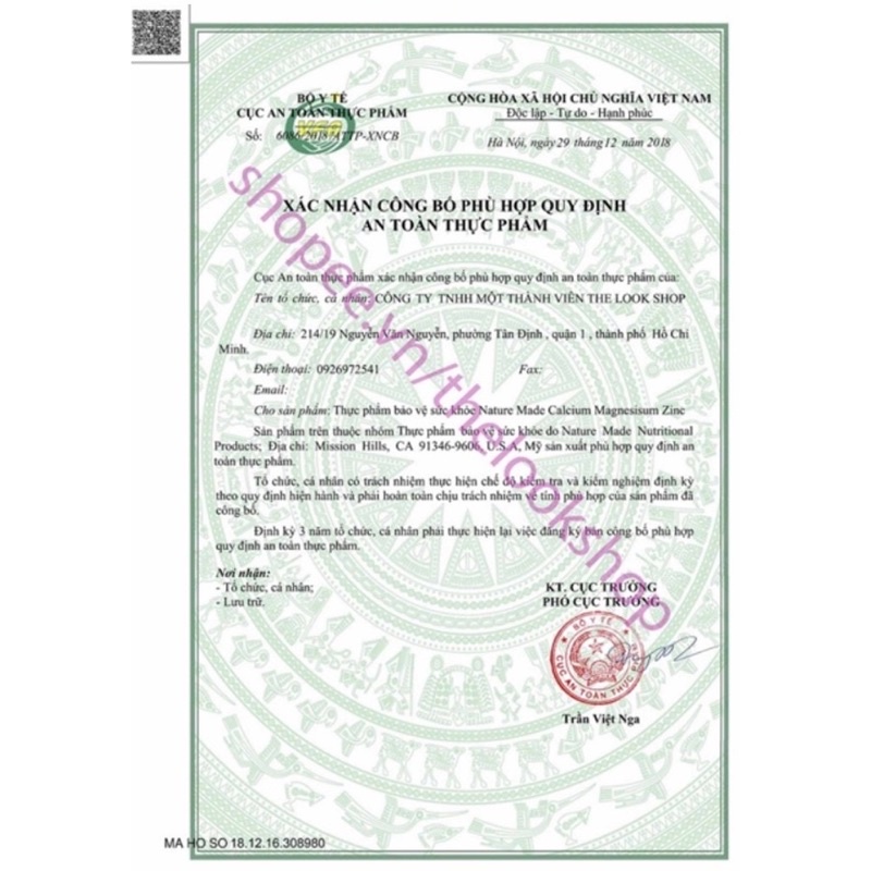 Viên uống canxi D3 Calcium Magnesium Zinc D3 Nature Made