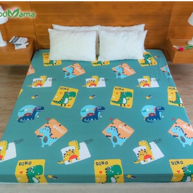 Ga Gối Poly Bộ 3 Món đẹp mê ly được chọn mẫu drap bo chun và 2 vỏ gối có khóa nhiều màu ngộ nghĩnh