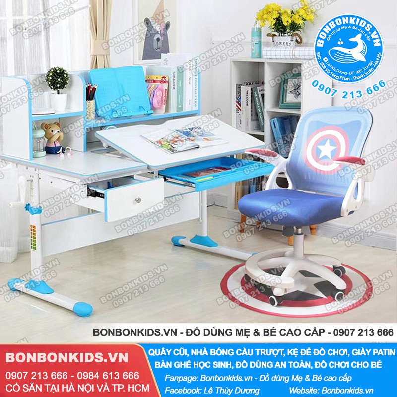 Bộ bàn ghế học sinh siêu nhân ( Bàn học thông minh G510 + Ghế xoay Capital) | BigBuy360 - bigbuy360.vn
