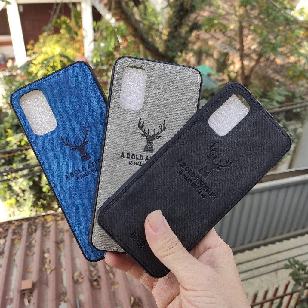 Ốp lưng vải bò Vivo V20 / Y20 / Y20s / Y51 / Y12s / Y3s họa tiết hươu