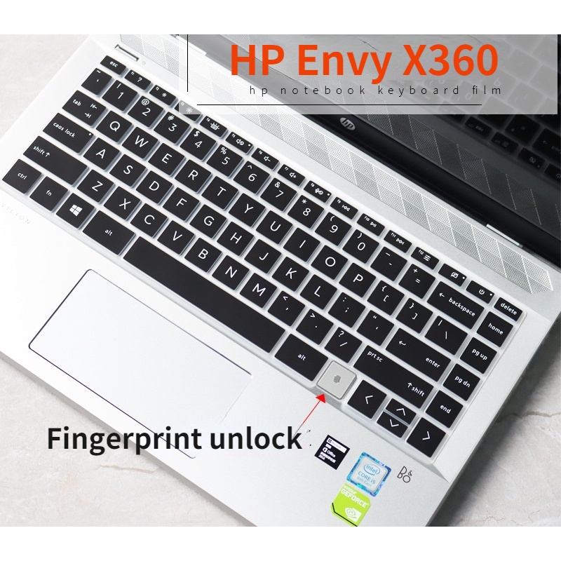 Miếng dán bảo vệ bàn phím siêu mỏng cho laptop HP Envy X360 13.3 Inch HP X360 13-ah1x 14-ba064TX