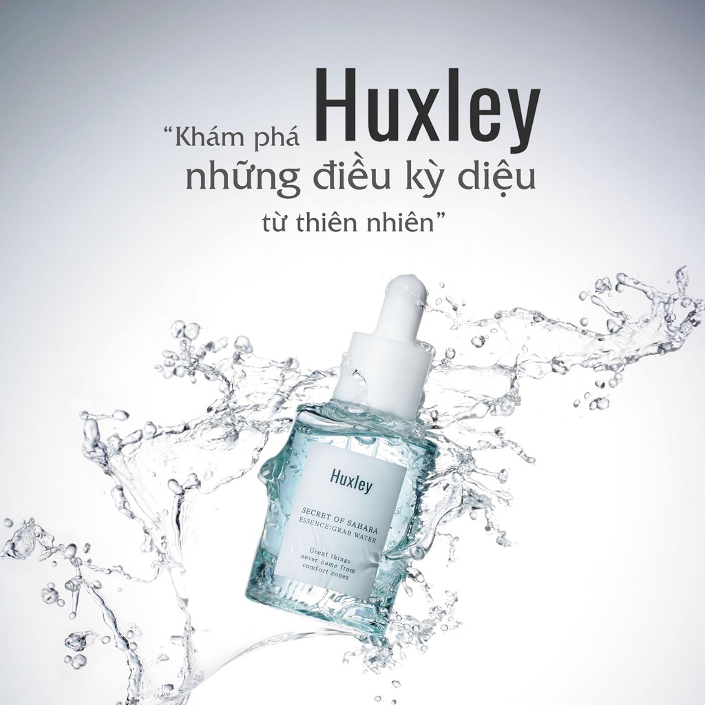 Tinh Chất Dưỡng Ẩm Chuyên Sâu, Dưỡng Trắng Da Chiết Xuất Xương Rồng Huxley Essence Grab Water 30ml