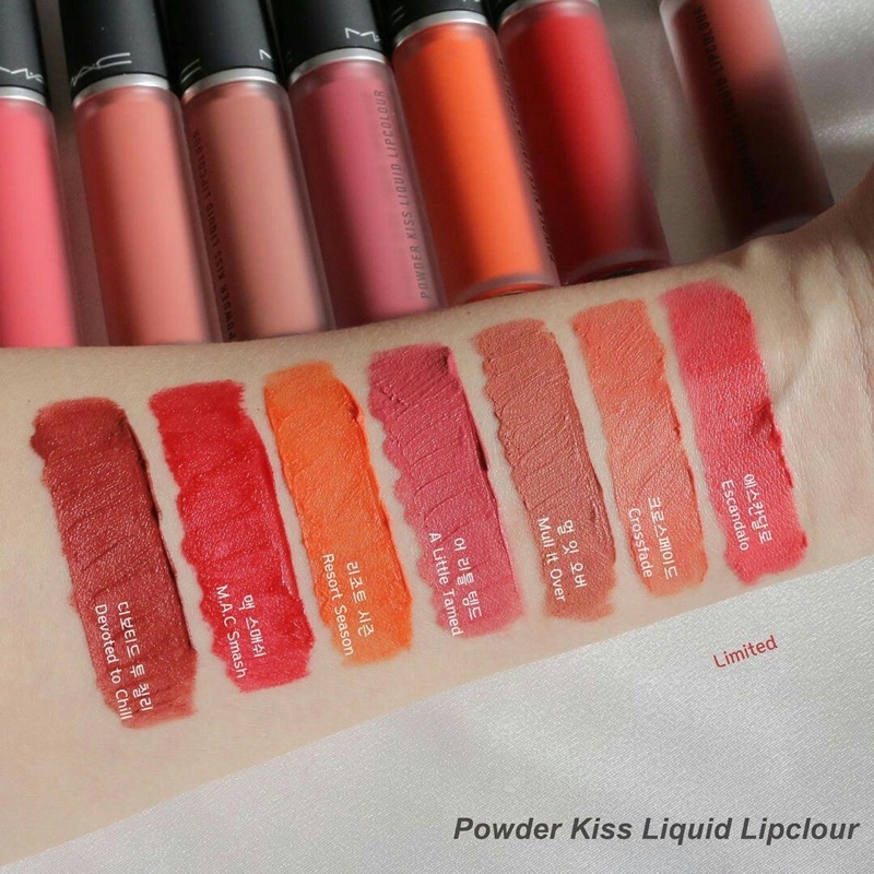 Son kem lì M.A.C Power Kiss Liquid Lipstick- Devoted to Chili, Sorry not Sorry, Mull It Over