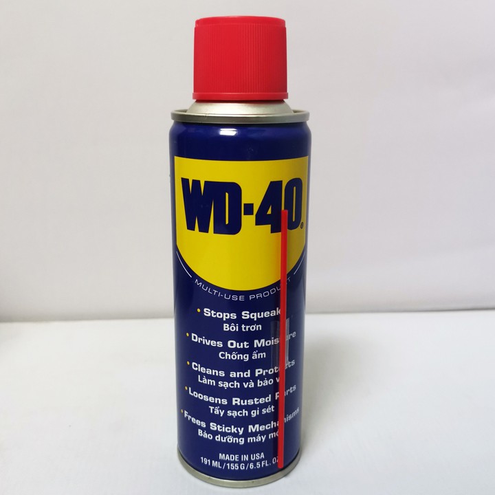 Chai Xịt Vệ Sinh Chống Rỉ Sét, Bôi Trơn Bảo Dưỡng Đa Năng WD-40 USA 191ml