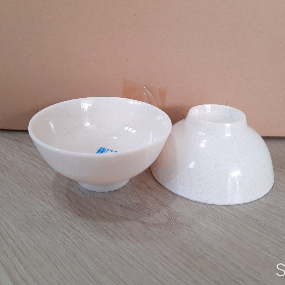 Chén Cơm Nhựa Melamine Cao Cấp Kiểu Vân Đá (CO11VD)