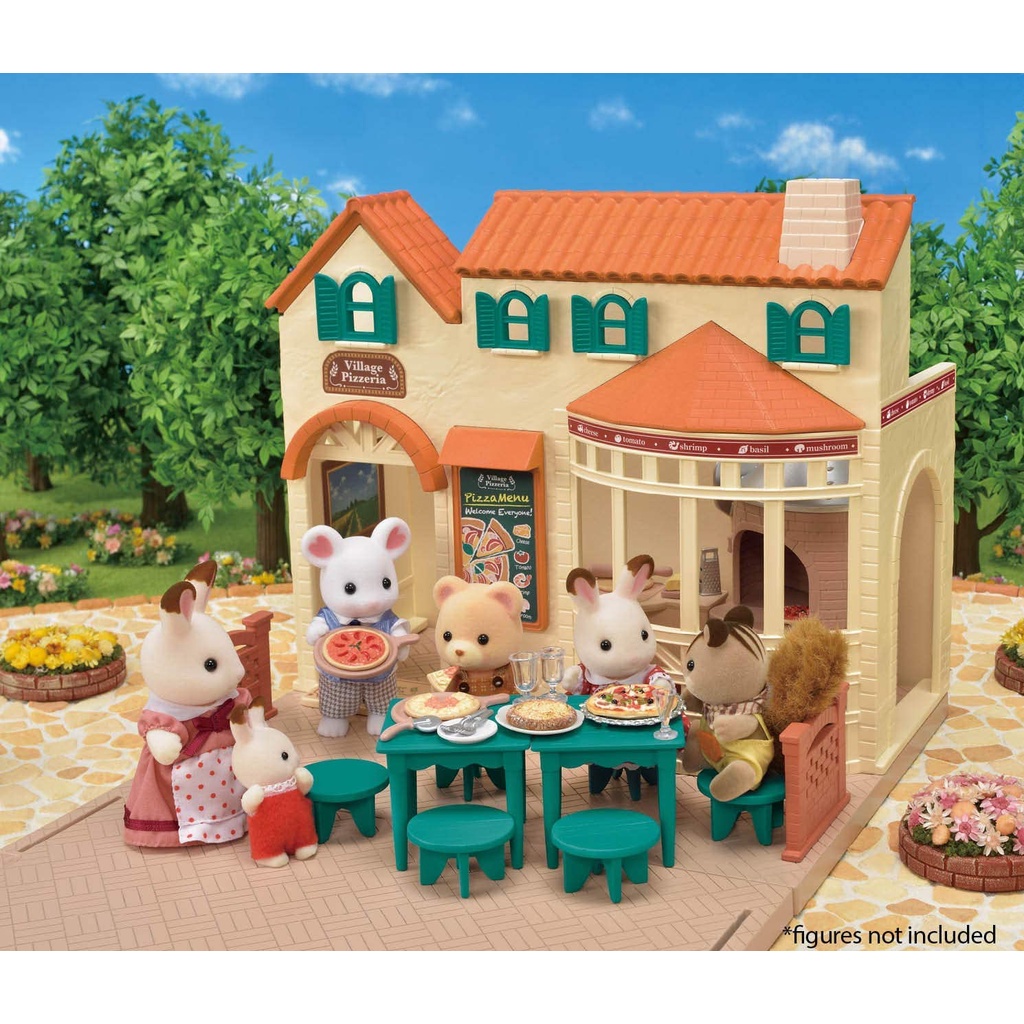 Sylvanian Families Calico Critters Tiệm Bánh Pizza Village Pizzeria