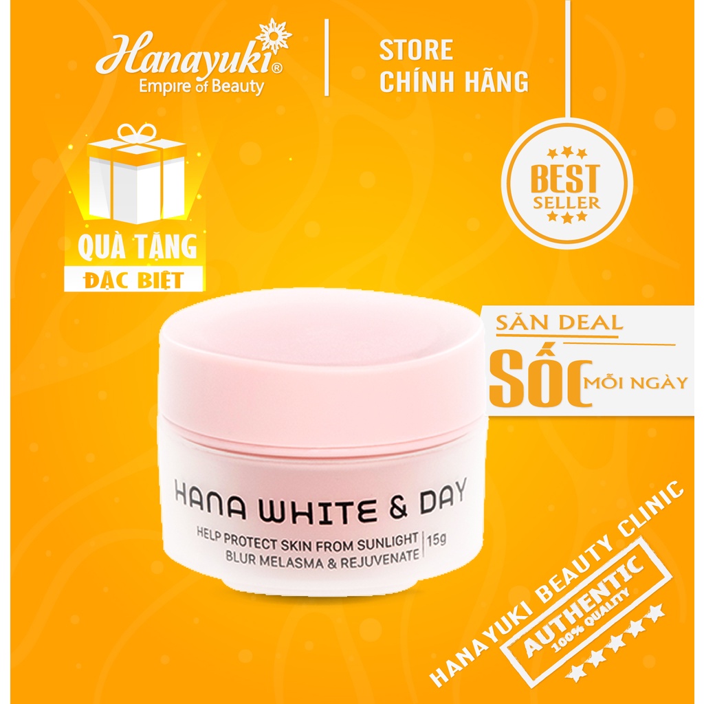 Kem Dưỡng Trắng Da Chống Nắng Ban Ngày Hana White Day Minisize Chính Hãng 15Gram - HanayukiAsia