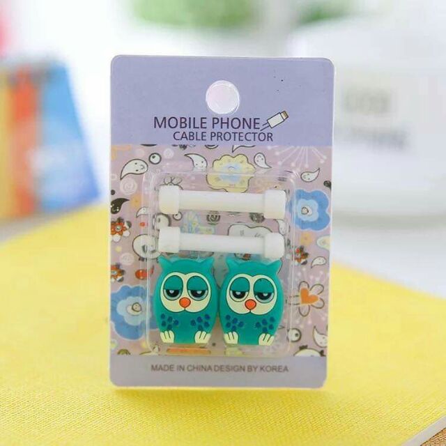Combo bộ 2 nút Bảo vệ đầu sạc sticker kute | BigBuy360 - bigbuy360.vn