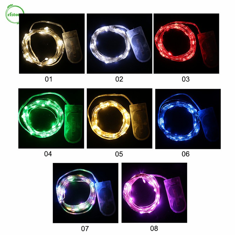 Dải đèn LED 1M chạy pin chuyên dụng cho trang trí Giáng Sinh