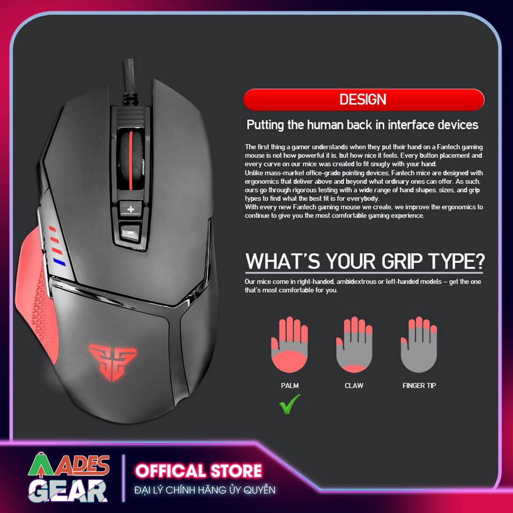 ✔️ Chuột Gaming FANTECH X11 DAREDEVIL 8000DPI LED RGB✔️ 8 Phím Macro ✔️ BẢO HÀNH 12 THÁNG