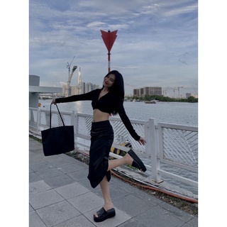 Chân váy lụa