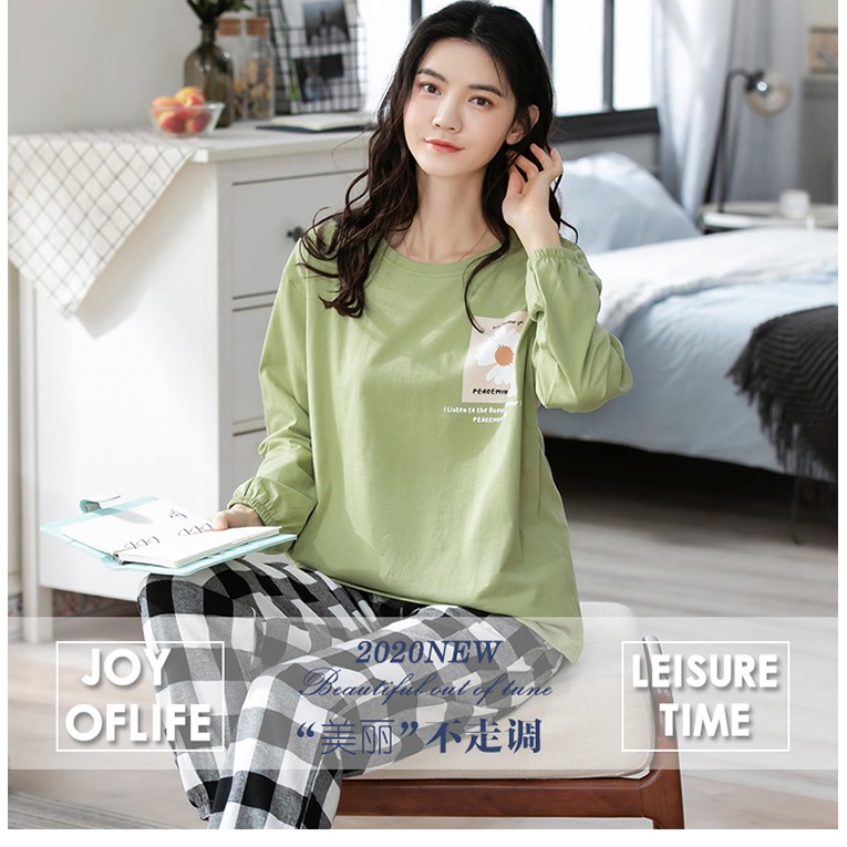 Đồ bộ nữ tay dài quần dài trẻ trung -MH8648