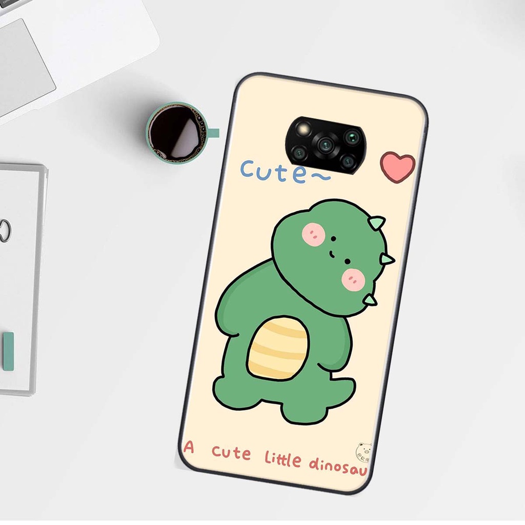 Ốp lưng Xiaomi POCO X3 in hình khủng long , gấu nâu xinh xắn, siêu cute  mà còn vô cùng RẺ -ĐẸP