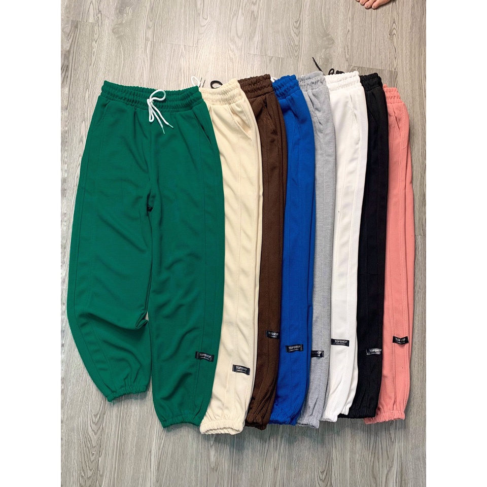 Quần Jogger nỉ KAMILA ống rộng bo gấu mịn cá tính KJ147