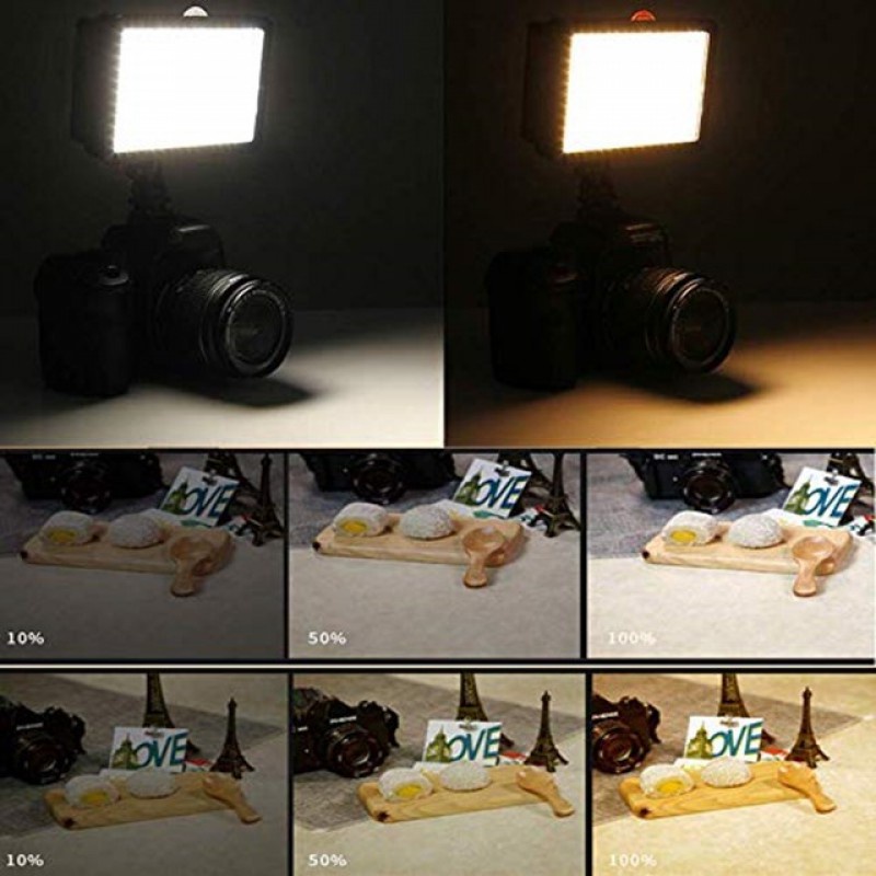 Đèn LED trợ sáng Selens 168 LED 5500K/ 3200K hỗ trợ chụp ảnh tiện lợi