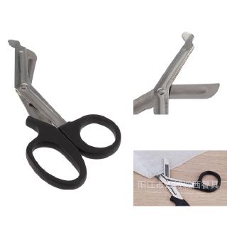 [Hàng mới về] Kéo cắt băng y tế sơ cứu khẩn cấp ngoài trời có răng cưa dành cho y tá/ bác sĩ