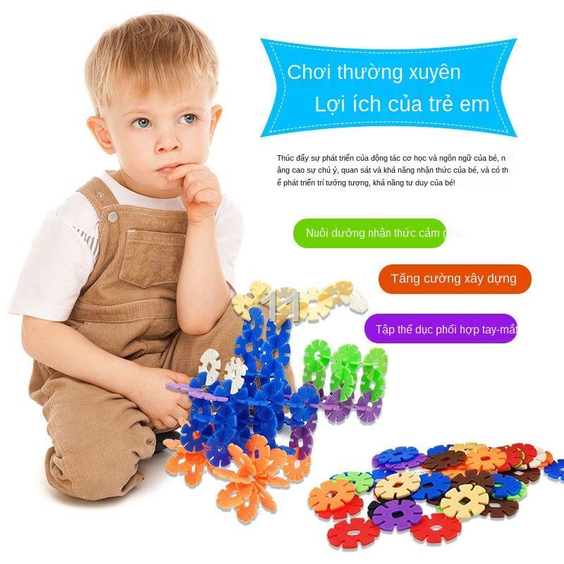Bông tuyết Đồ chơi dày lớn Bé trai và gái Sự phát triển của trẻ em Lợi ích Thông minh Giáo dục sớm Khai sáng Khối xây dự
