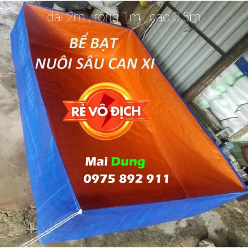 BỂ BẠT NUÔI ỐC , ẾCH , CÁ , LƯƠN MỚI NỞ