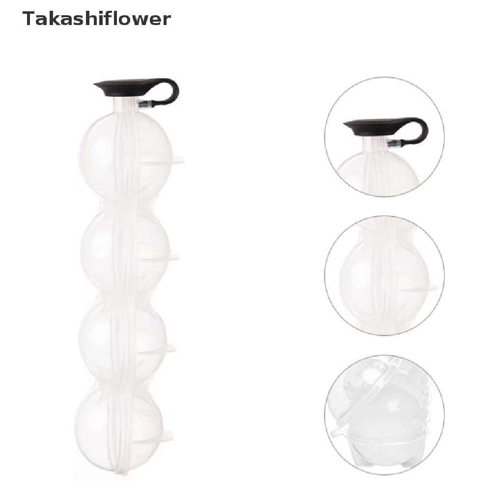 Khuôn silicone Làm Đá 4 Ngăn Hình Cầu 2.2