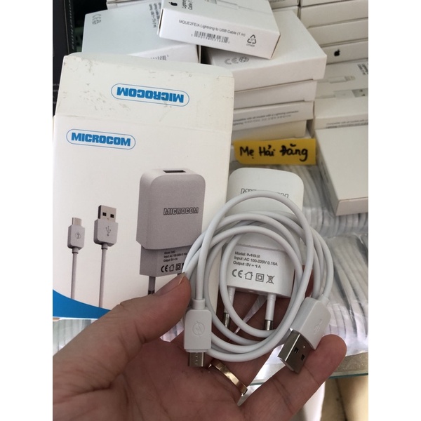 bộ củ cáp sạc microcom androi