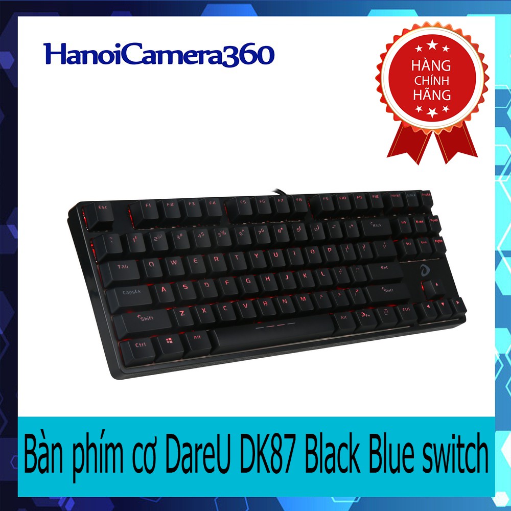 Bàn phím cơ DareU DK87 Black - Blue switch | BigBuy360 - bigbuy360.vn