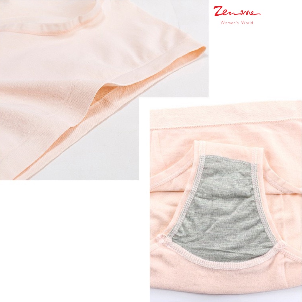 Quần Lót Nữ Zen Me Chất Liệu Cotton Mềm Mại Kháng Khuẩn Thoáng Mát Màu Pastel Dễ Thương