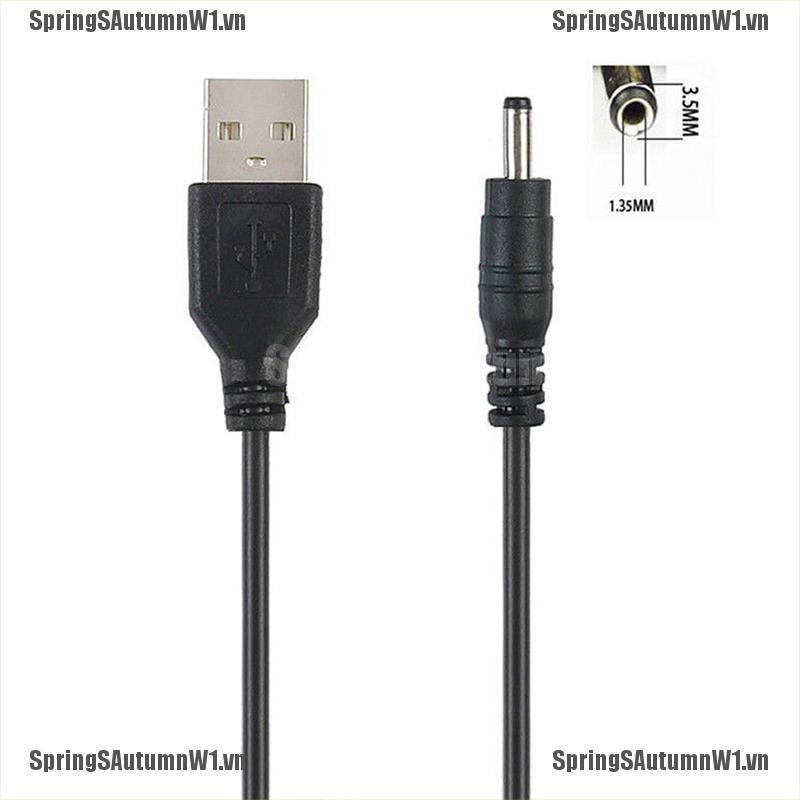 Cáp điện 5V DC nối cổng USB với giác cắm dạng thùng 2.5 3.5 4.0 5.5mm màu đen