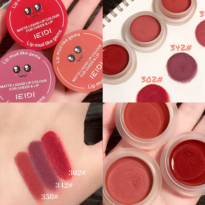 IEIDI Cloud Canned Lip Mud Heroine Velvet Matte Air Lip Glaze Reveals White Lip Gloss