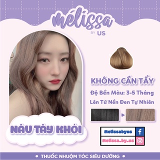 ẢNH THẬT - [KHÔNG CẦN TẨY - NÂU TÂY KHÓI] Thuốc nhuộm tóc SIÊU DƯỠNG MÉLISSA- KHÔNG XƠ - LÀNH TÍNH (TẶNG KÈM TRỢ DƯỠNG T