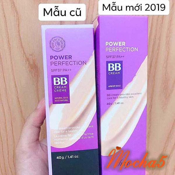 Kem nền trang điểm The Face Shop BB Cream Face it Power Perfection BB tím TFS 20-40g | WebRaoVat - webraovat.net.vn