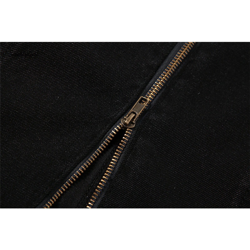 Chân Váy Maxi Lưng Thấp Màu Trơn Có Túi Và Khóa Kéo Thời Trang Đường Phố 2022 Cho Nữ