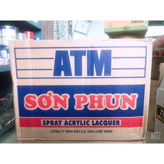 1 Thùng Sơn Xịt ATM  Trắng A200 ( 12 lọ )
