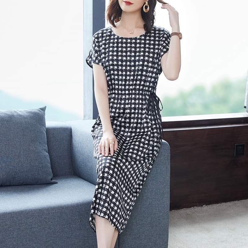 Váy kẻ cảo bigsize
