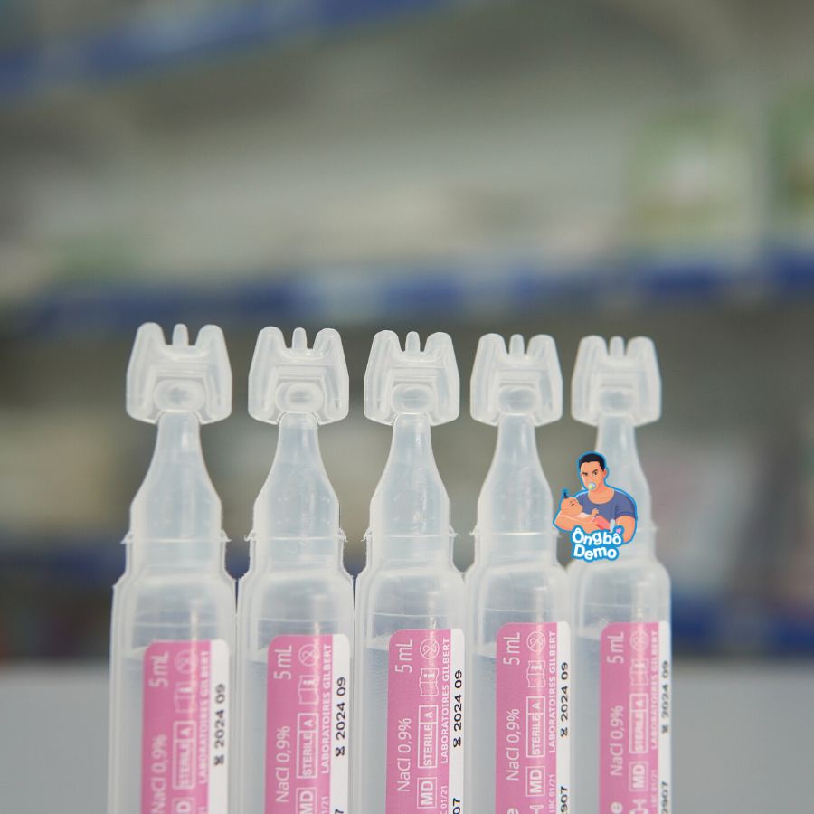 Nước muối sinh lý Physiodose cho trẻ sơ sinh  - Ongbodemo