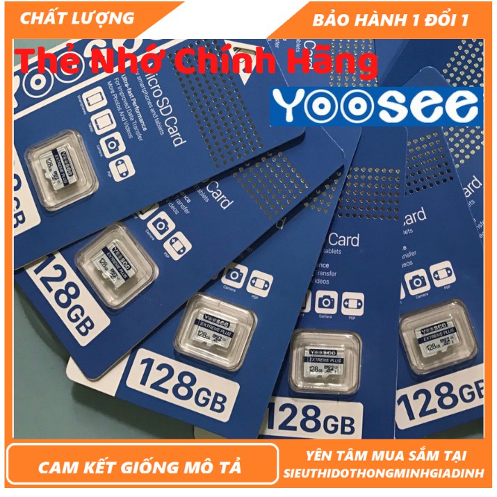 [Quay video 4K] Thẻ nhớ microSD Yoosee Extreme Plus 128GB - Hàng chính hãng