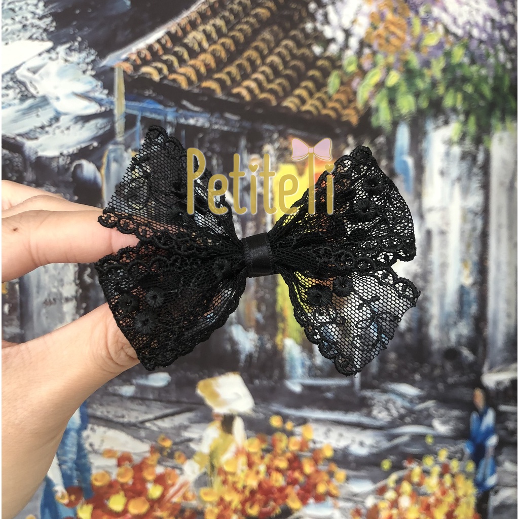 Nơ ren đen - Băng đô cài  - Turban đủ SIZE cho bé từ mới sinh tới 12 tuổi