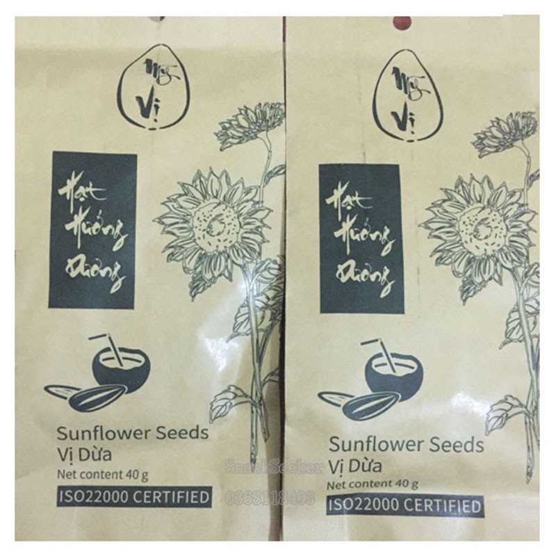 Hướng Dương Tẩm Vị Dừa-Mỹ Vị Hàng Nhập Khẩu Gói 40g Hạt Siêu To Siêu khổng lồ-SNACKSEEKER | BigBuy360 - bigbuy360.vn