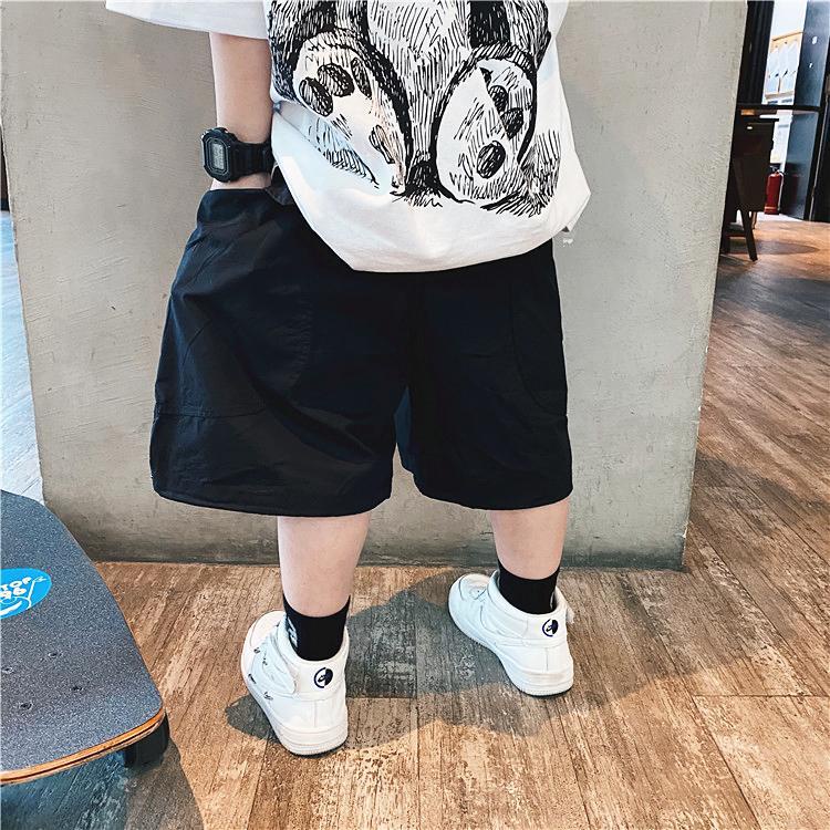 Quần short 100% cotton ống rộng thời trang trẻ em trai